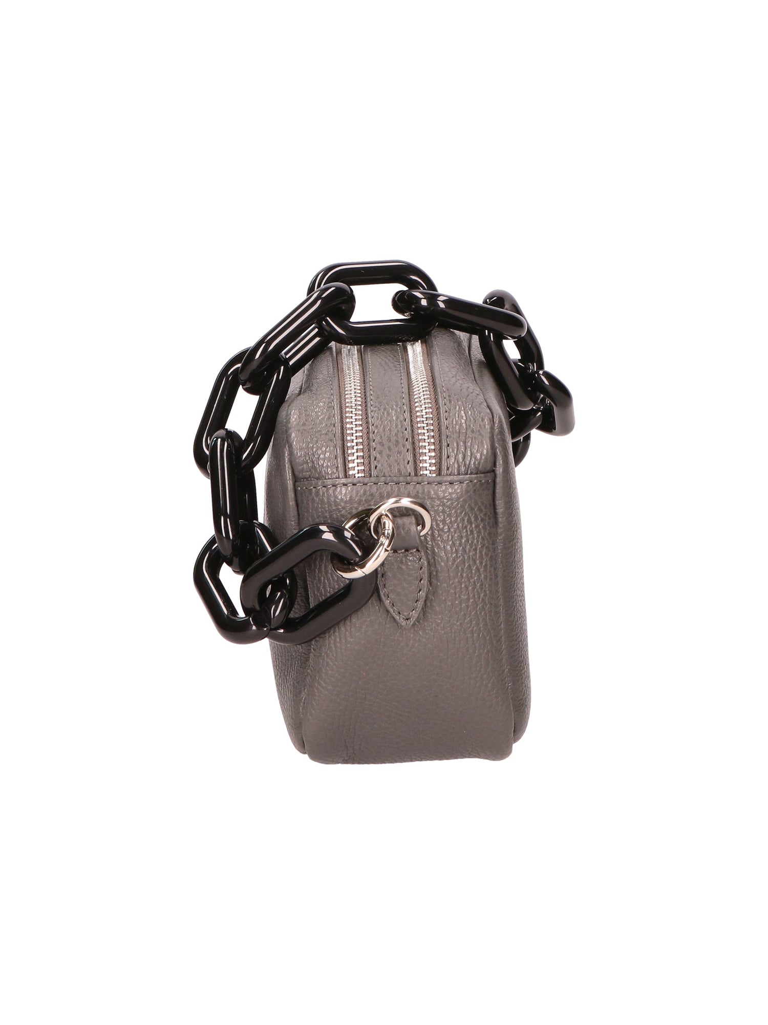 Barbara Borsa a spalla da donna Vera pelle 05706-D27 GRIGIO SCURO DARK GREY Gave Lux