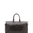 Borsa da viaggio unisex vera pelle 100% cotone 4546-NERO Alessia Firenze