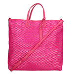 Borsa a mano da donna Paglia e pelle MYB-7027-SS-309 FUXIA My Best Bag