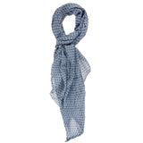 Cotone e Seta L2022-BLU Foulard Donna Stella Gave Lux