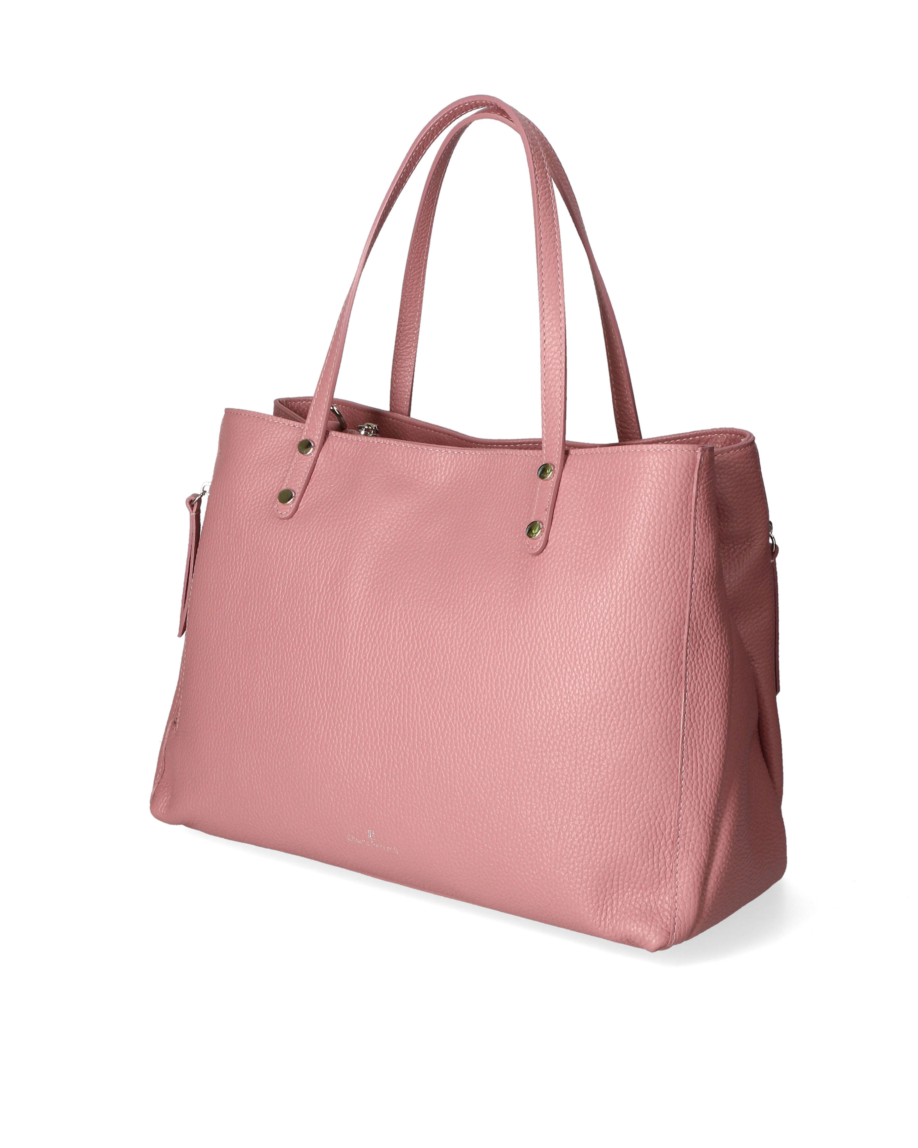 Silvana Plus Borsa a spalla da donna Vera pelle 7017-D73 ROSA ANTICO ANTIQUE PINK Chiara Ferretti