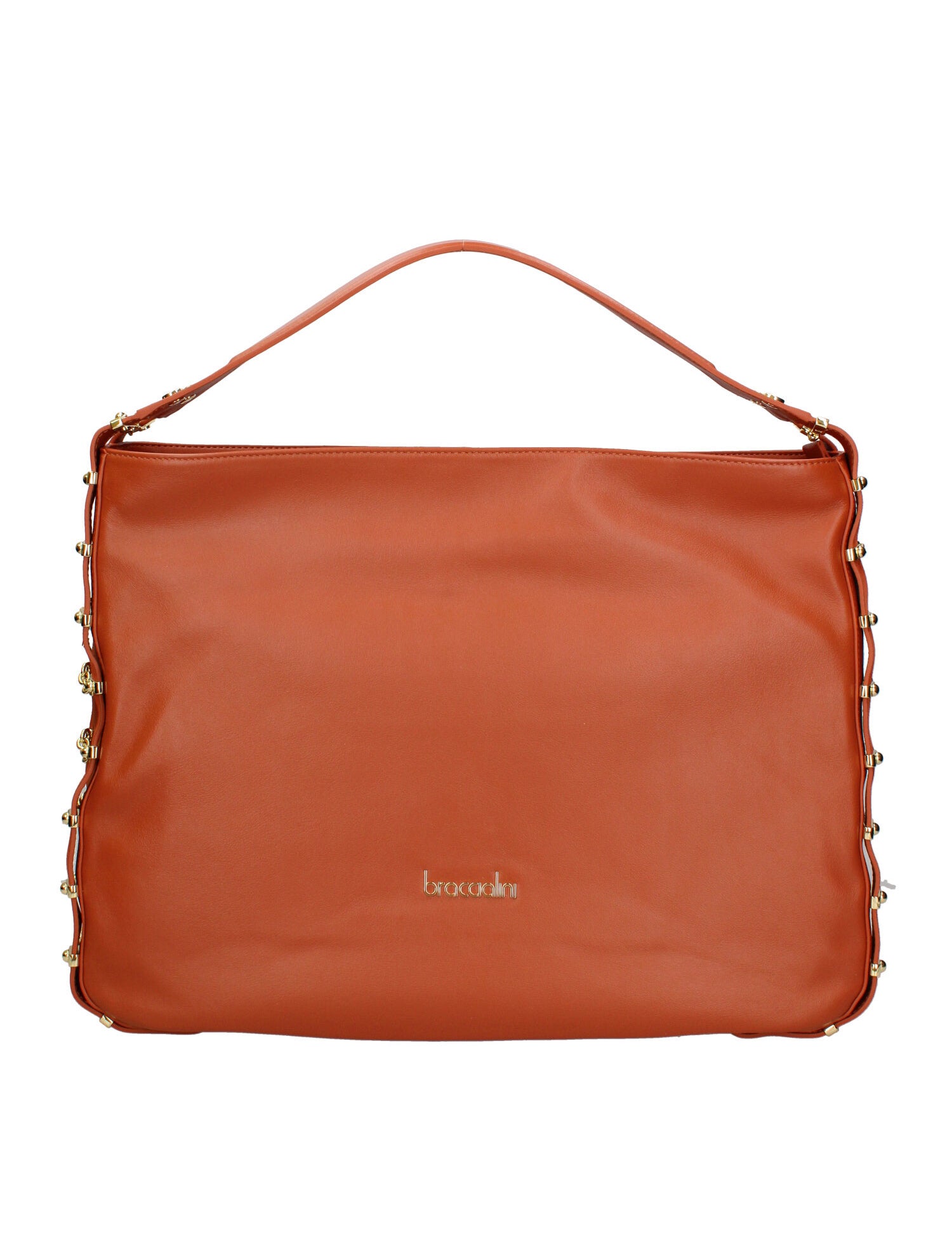 Erisia Chic Borsa a spalla da donna Vera pelle B17223-MARRONE Braccialini