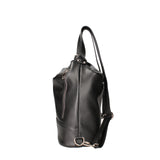 Anjelica women's shoulder bag convertible into a backpack in genuine leather, Made in Italy, 33x31x12 cm