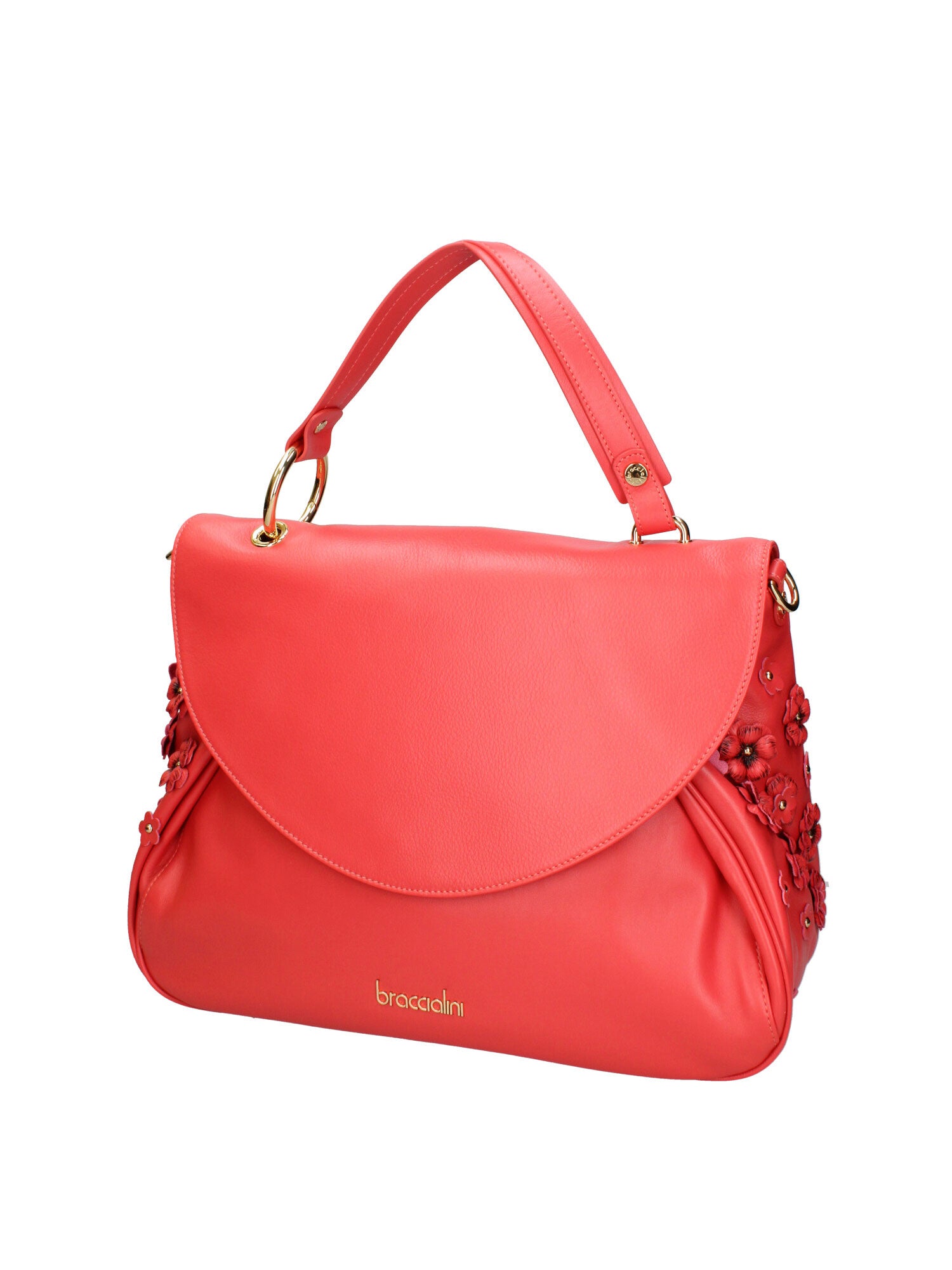Zelia Ultra Borsa a mano da donna 100% pelle B17243-ROSSO Braccialini