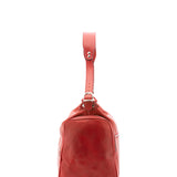 Borsa da viaggio unisex in vera pelle 100% cotone 4037-ROSSO Alessia Firenze