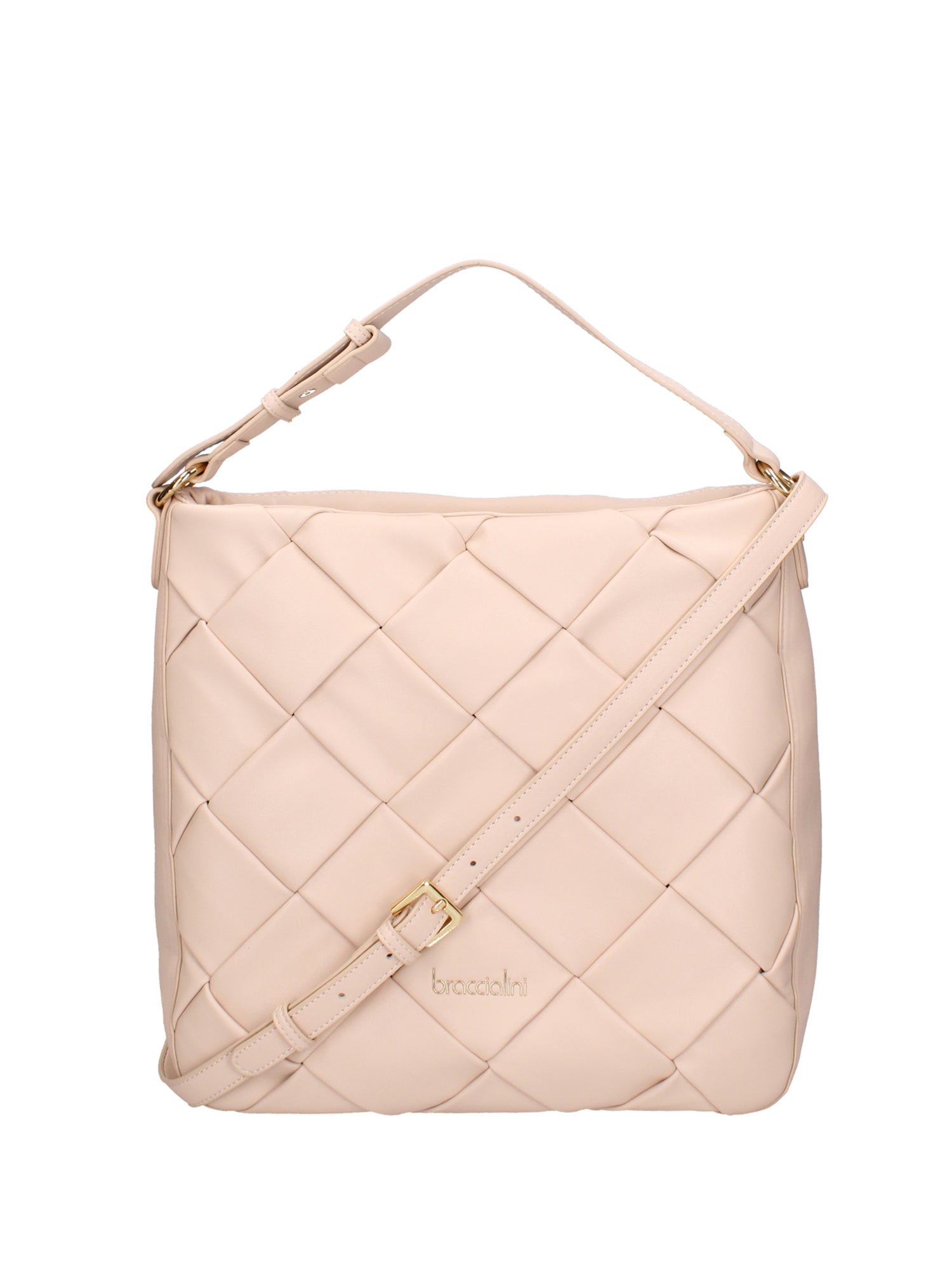 Lisana Borsa a spalla da donna 100% poliuretano B16565-BEIGE Braccialini