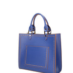 Borsa a mano da donna 100% vera pelle 07262-P 633 BLUETTE Roberta Rossi