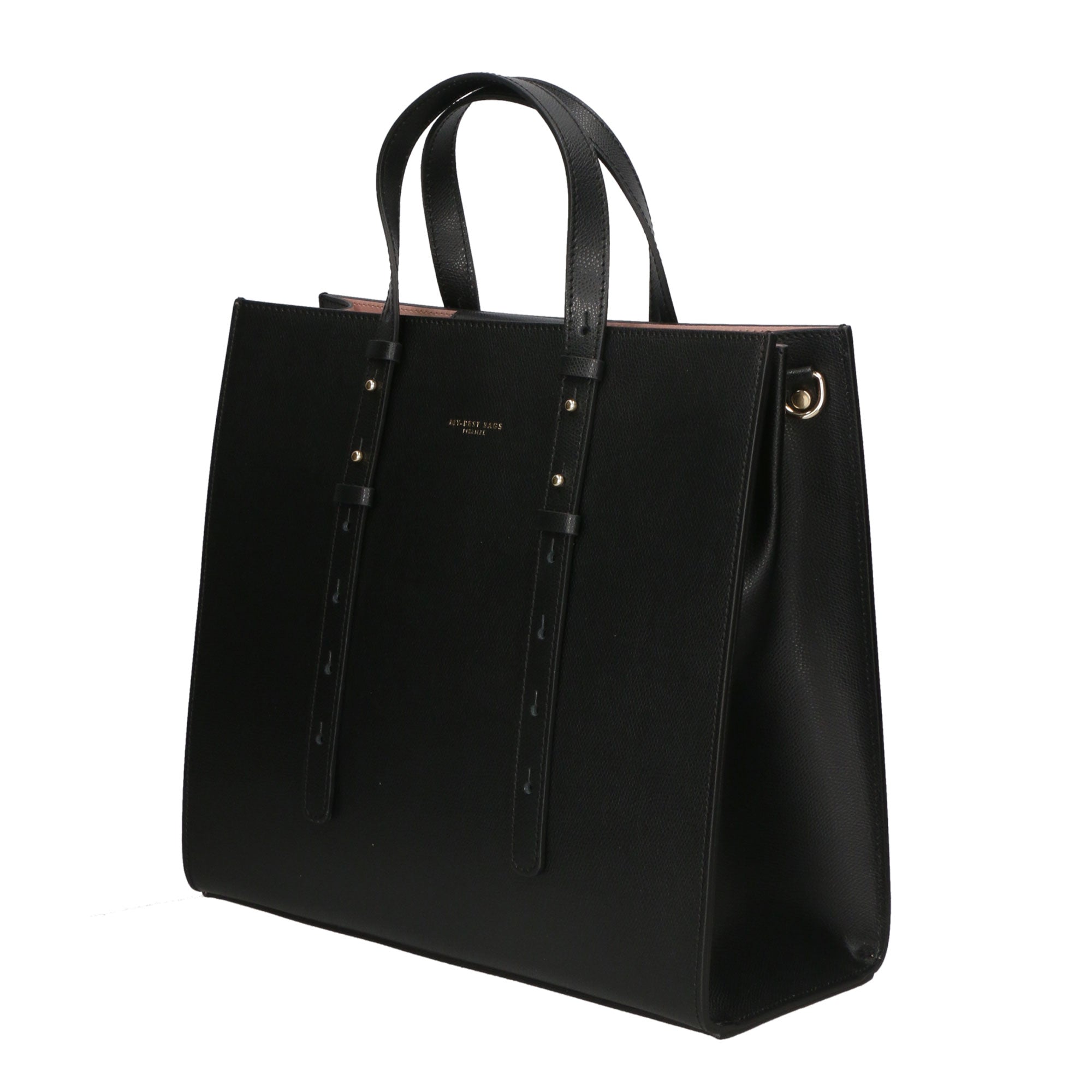 Borsa a mano da donna 100% pelle MYB-8001-FW-NERO My Best Bag