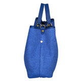 Amanda Borsa a mano da donna Vera pelle e paglia 05168-530 D22 BLUETTE Gave Lux