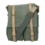 Milena Borsa a tracolla unisex Canvas e vera pelle ZG3009-VERDE GREEN Gave Lux