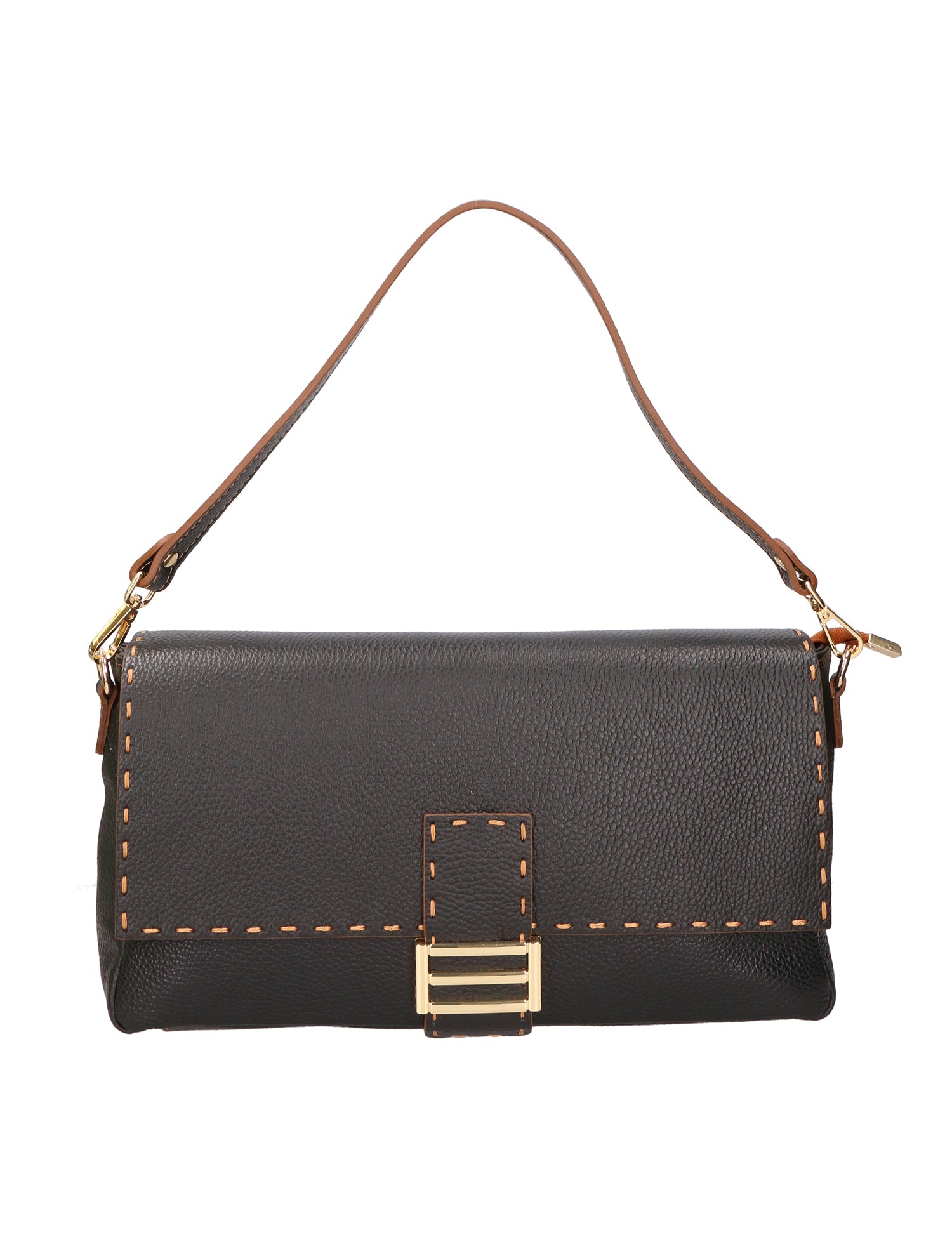 Walda Borsa a spalla da donna Vera pelle 06868-D28 NERO Gave Lux
