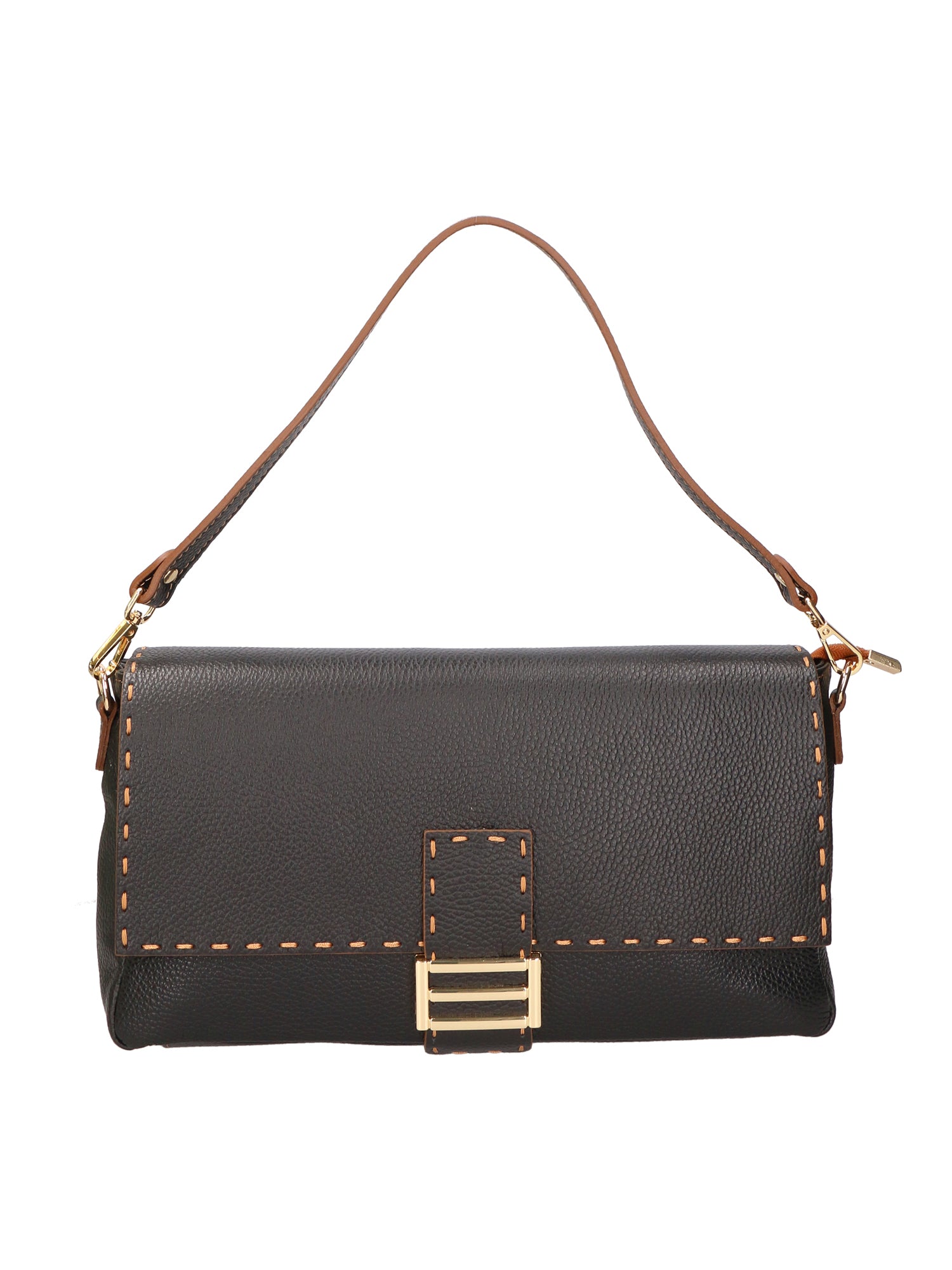 Walda Borsa a spalla da donna Vera pelle 06868-D28 NERO Gave Lux