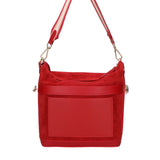 Vera pelle 04163-L130 ROSSO SCURO + SC08 ROSSO Borsa a spalla da donna Elowen Ultra Chiara Ferretti