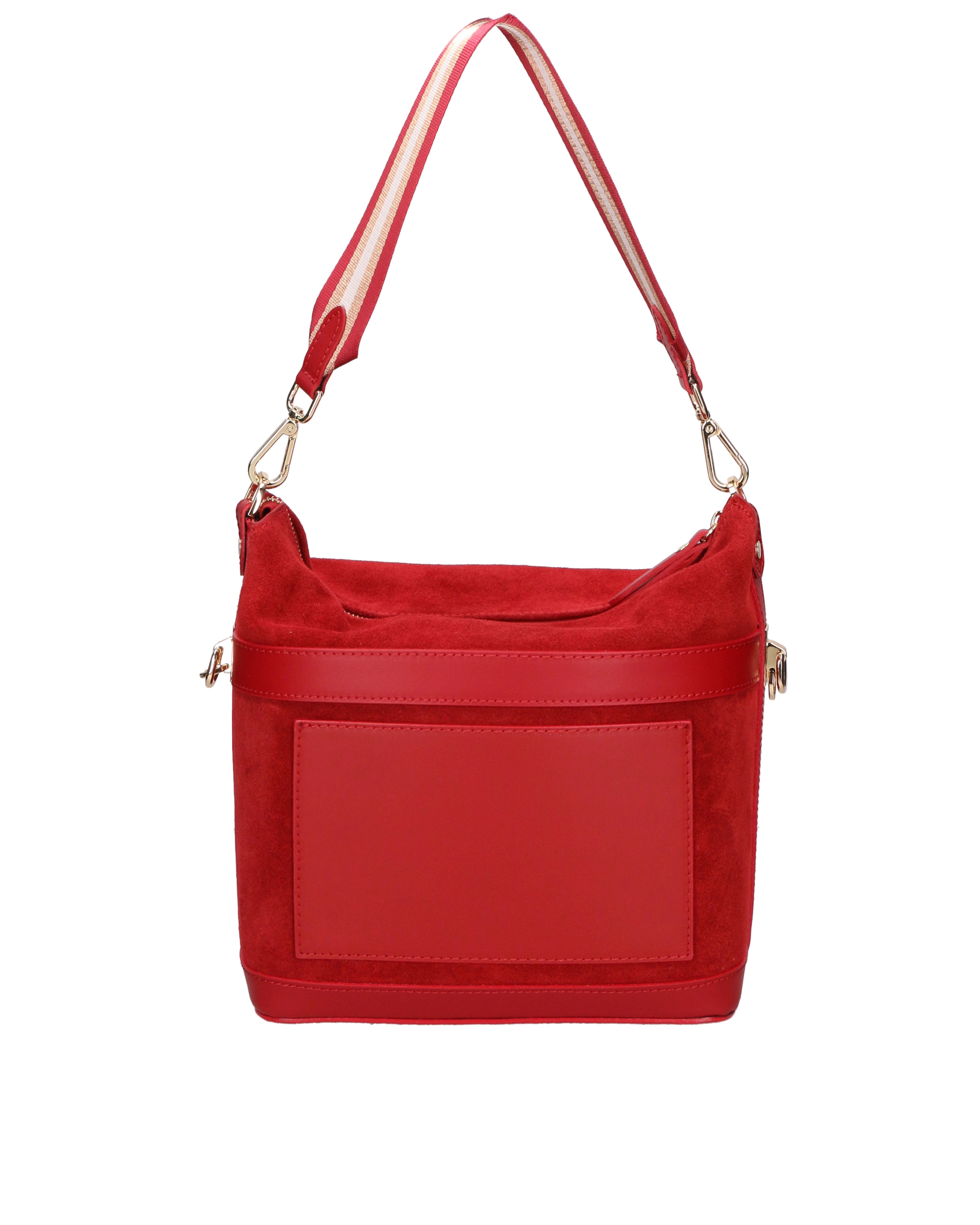 Vera pelle 04163-L130 ROSSO SCURO + SC08 ROSSO Borsa a spalla da donna Elowen Ultra Chiara Ferretti