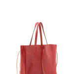 Borsa a mano unisex vera pelle Made in Italy 4611-ROSSO Alessia Firenze