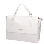 Valoria Prime Borsa a spalla da donna 100% pelle B17213-BIANCO Braccialini