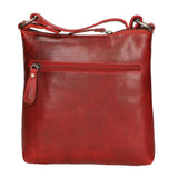 Borsa a tracolla da uomo Vera pelle RFID HILB-15118-ROSSO Hill Burry