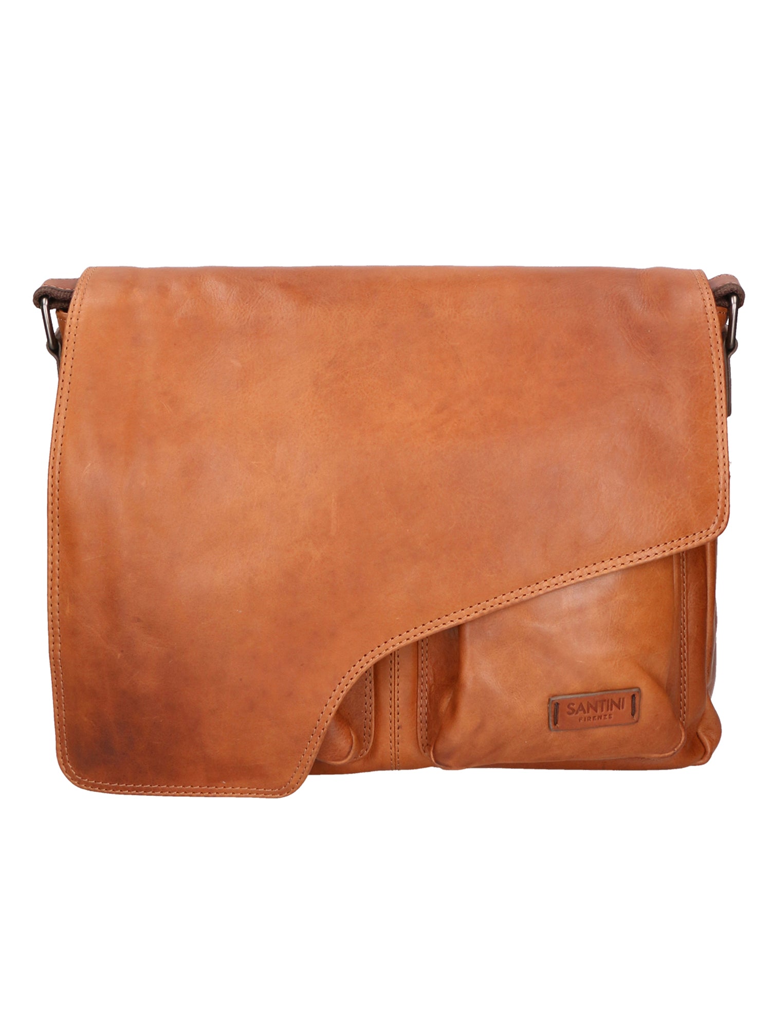 Borsa a mano unisex vera pelle Made in Italy SN5861947-TAN Santini Firenze