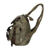 Micaela ZG3006-VERDE GREEN Zaino unisex in canvas e vera pelle Gave Lux