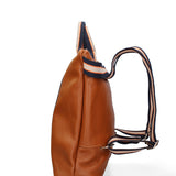 Borsa a mano convertibile in zaino da donna In Vera pelle Made in Italy 43x38x12 cm