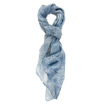 Sonia L2014-BLU JEANS Foulard unisex Cotone e Seta Gave Lux