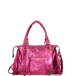 Novara Borsa a spalla da donna Vera pelle 06090 LM-L023 FUXIA Gave Lux