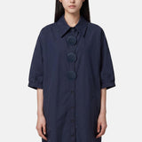 Vestito in Cotone Blu Scuro
