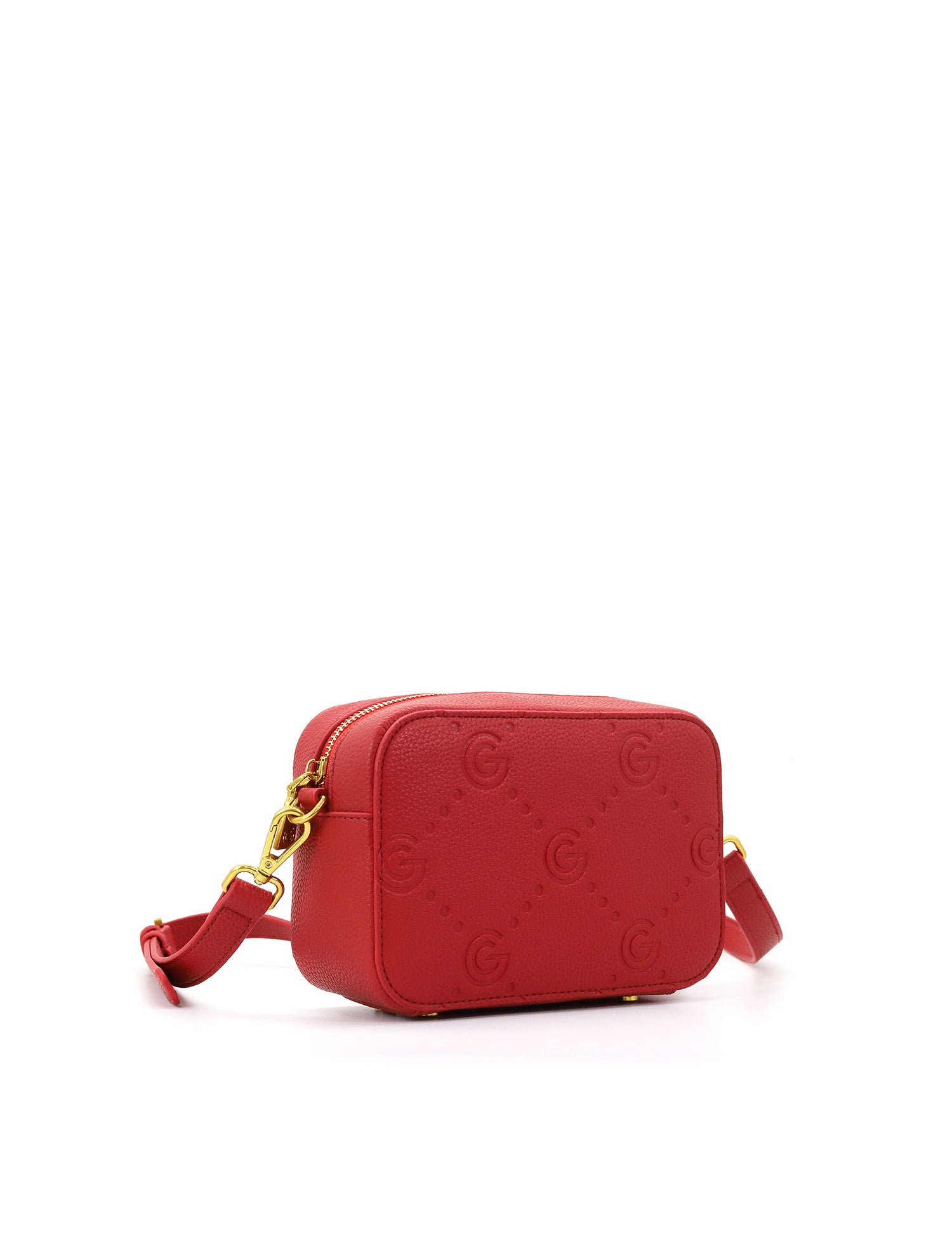 Borsa a tracolla da donna 100% pelle vegana PU GGB014RED Gabriella G Firenze