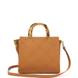 Borsa a mano da donna 100% pelle vegana PU GGB019CGN Gabriella G Firenze