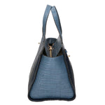 Ariana Borsa a mano da donna Vera pelle stampata cocco 05435-C41 CARTA ZUCCHERO C26 BLU SCURO Gave Lux