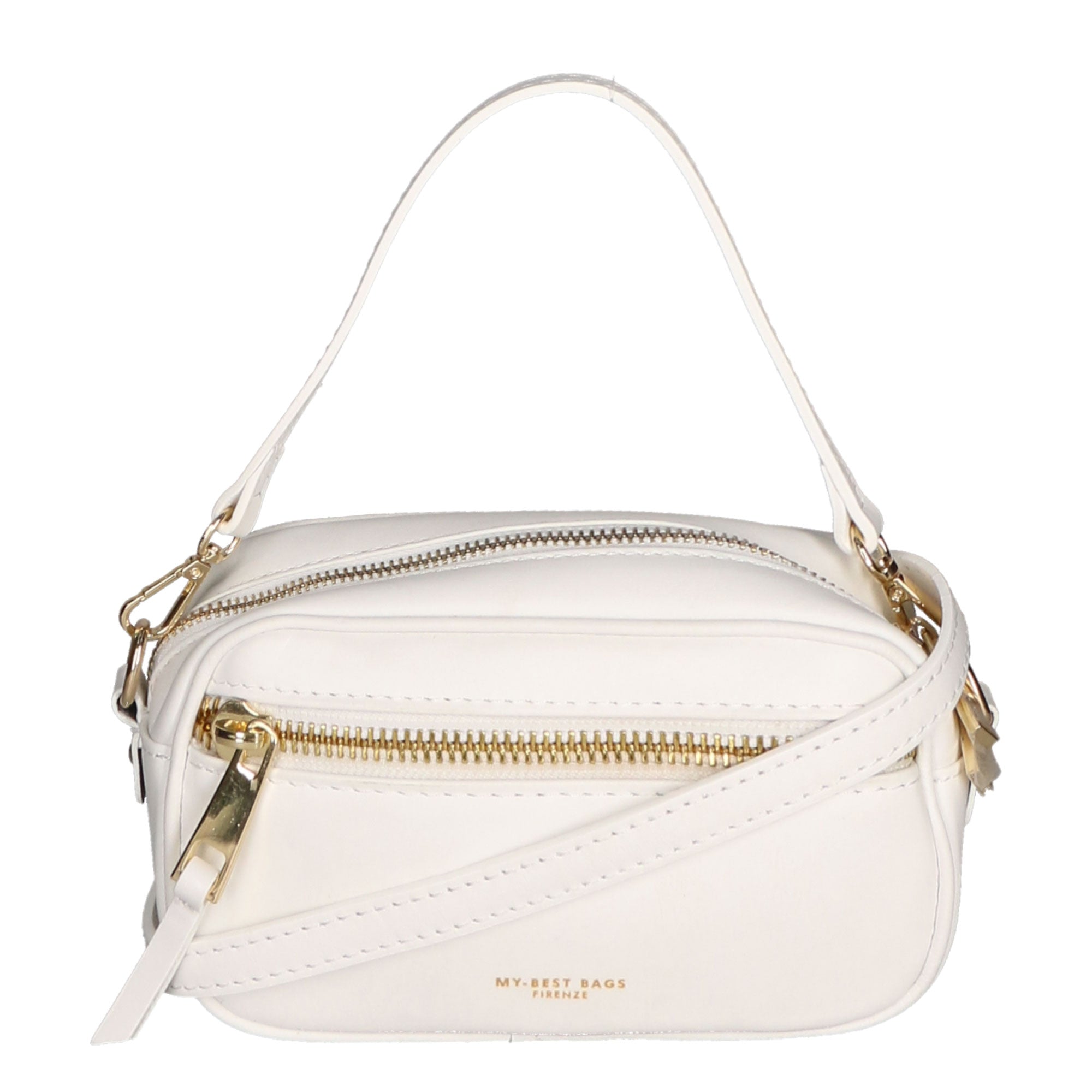 Borsa a tracolla da donna Vera pelle MYB-7031-SS-S01 BIANCO My Best Bag