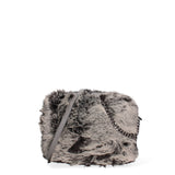 Ambre Borsa a spalla donna Vera pelle 8489-GRIGIO Gave Lux