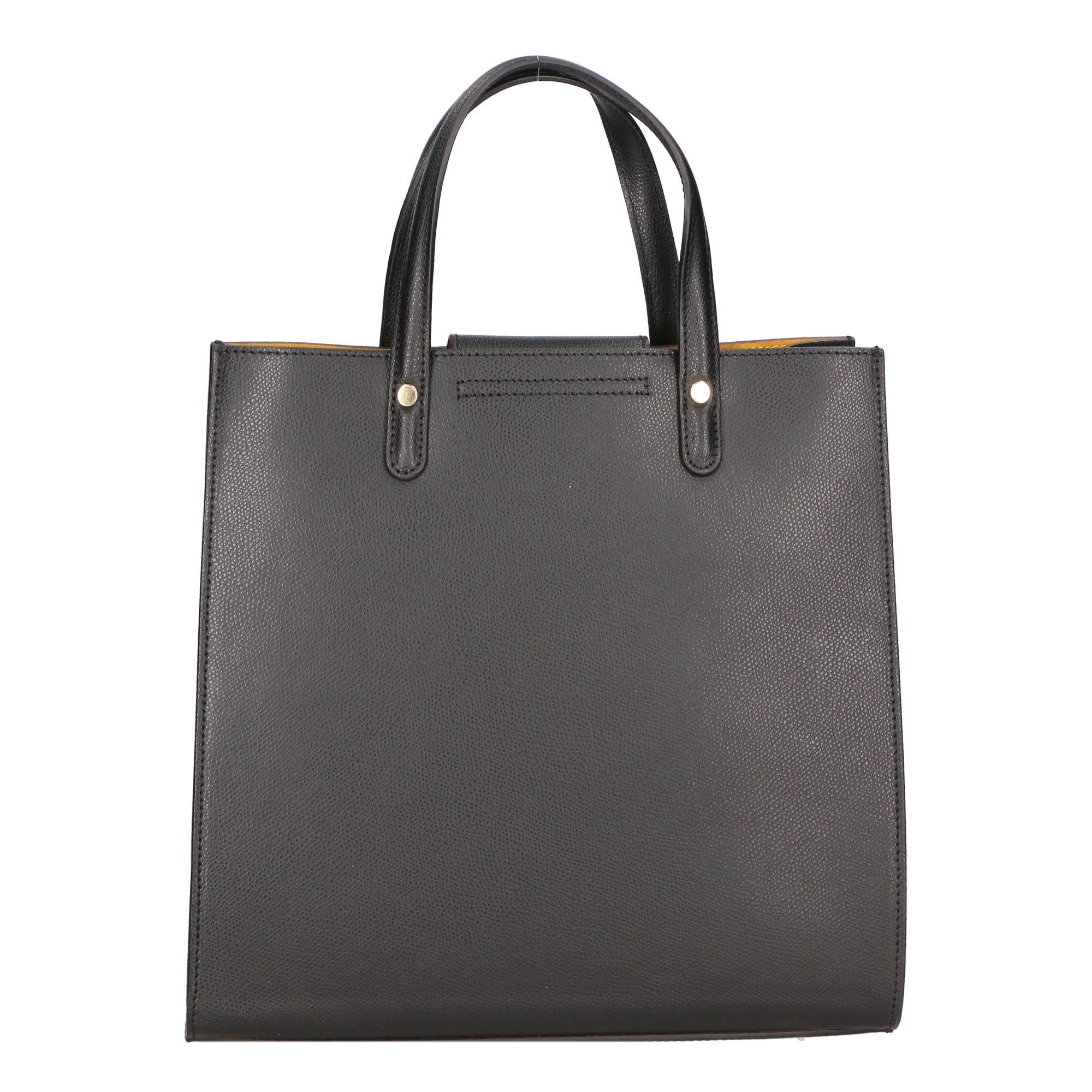 Borsa a mano da donna 100% pelle artigianale MYB-6016-FW-P 636 NERO BLACK My Best Bag