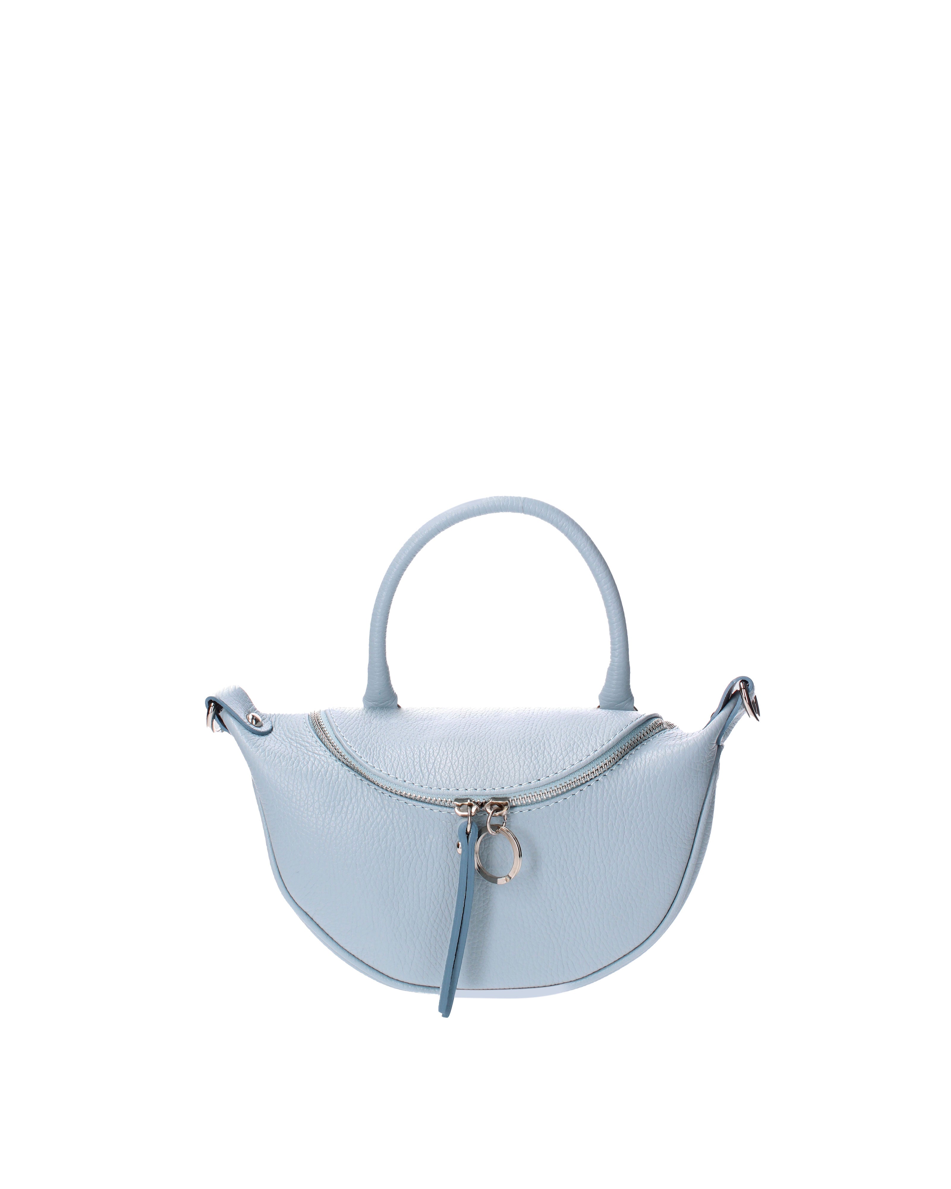 Mae Borsa a mano da donna Vera pelle 07142-D92 CELESTE Viola Castellani