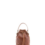 Unisex-Beuteltasche aus echtem Leder, hergestellt in Italien, 24 x 30 x 16 cm