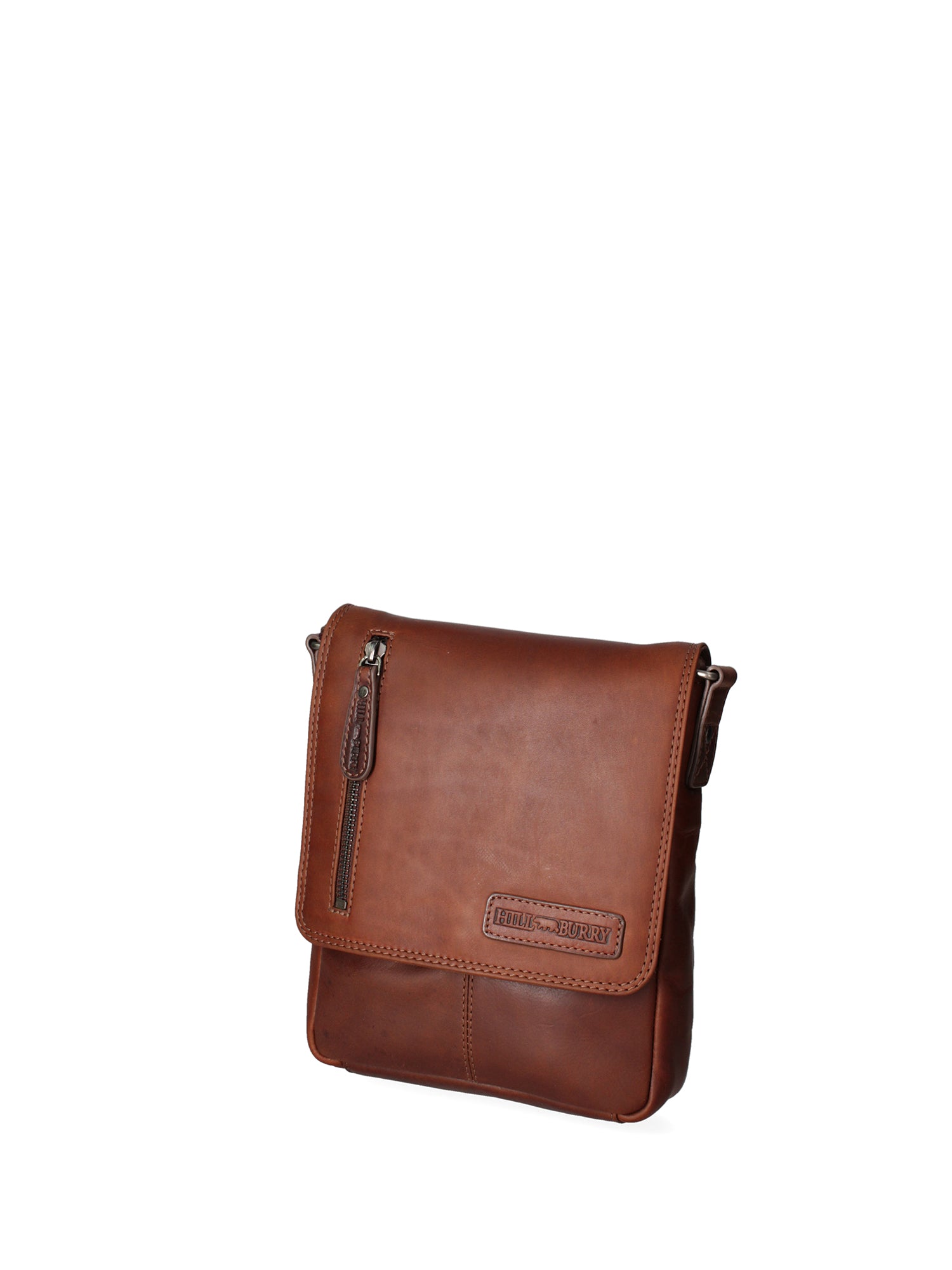 Borsa a tracolla da uomo Vera pelle HIL-3069S-T.MORO Hill Burry