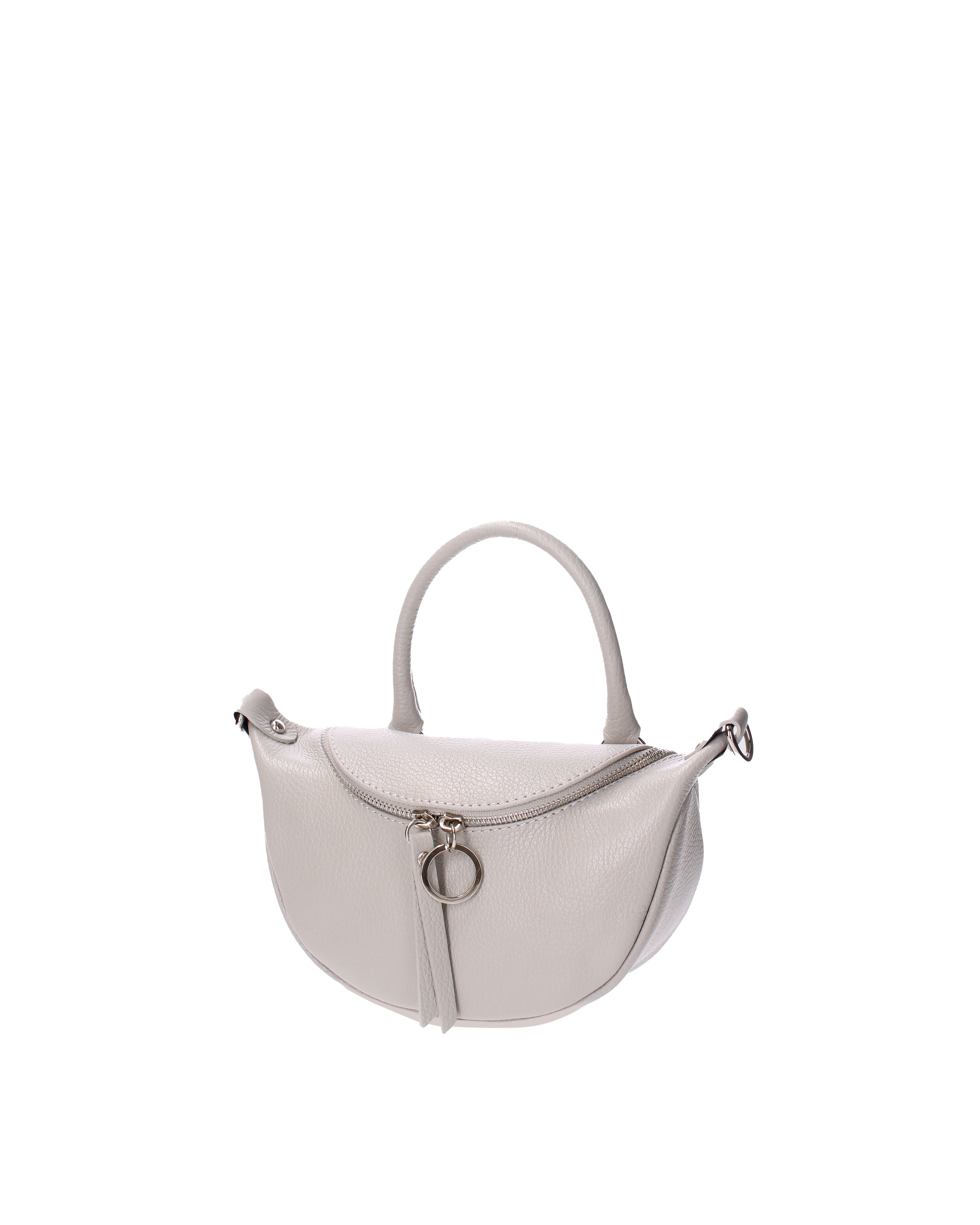 Mae Borsa a mano da donna Vera pelle 07142-D86 GRIGIO PERLA Viola Castellani