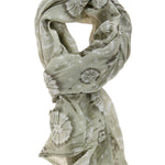 Sofia L2010-VERDE Foulard unisex in cotone e seta Gave Lux