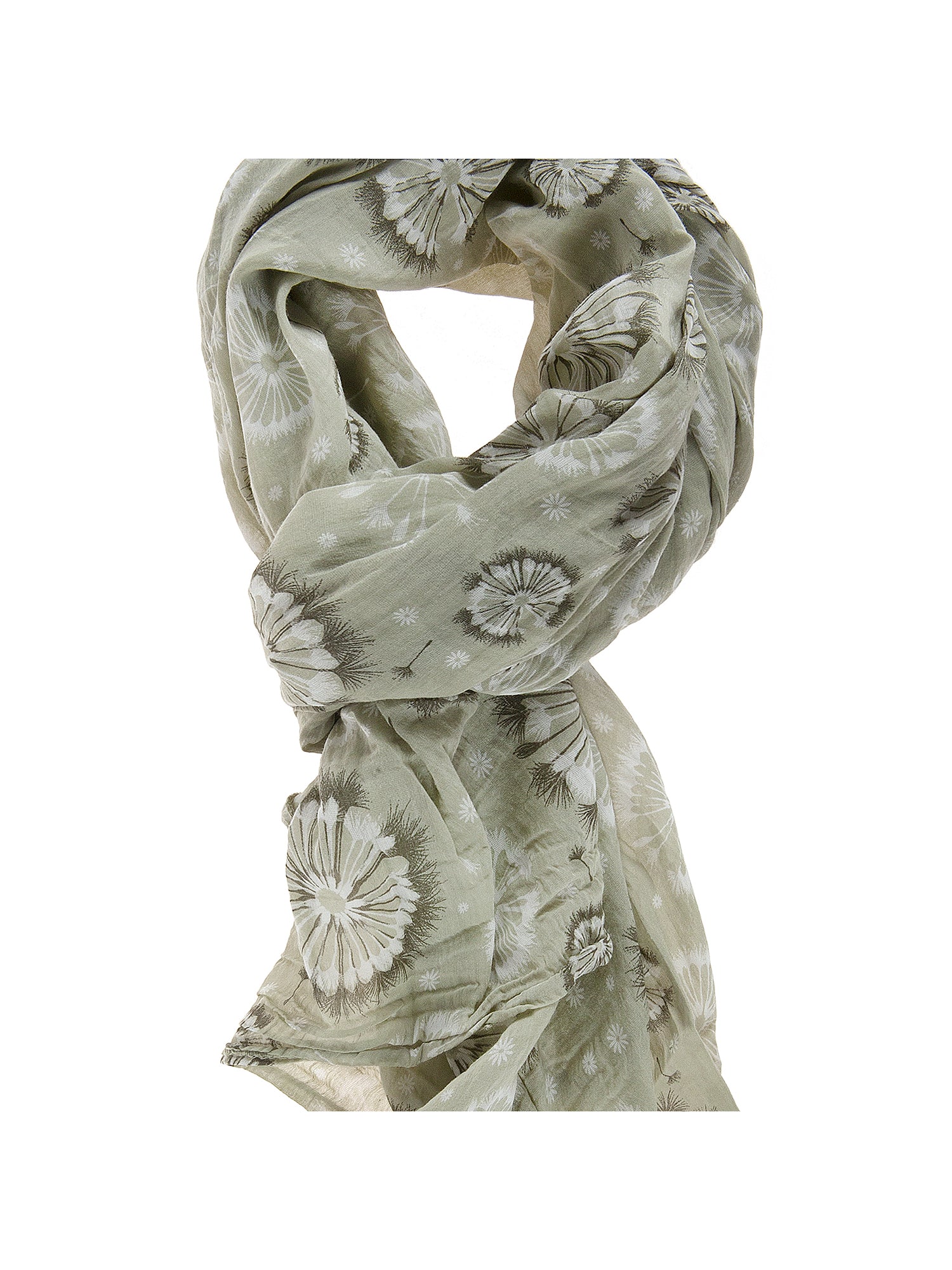 Sofia L2010-VERDE Foulard unisex in cotone e seta Gave Lux