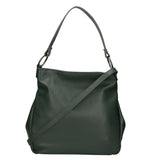 Bea Borsa a spalla da donna 100% pelle 05710-D14 VERDE SCURO DARK GREEN Gave Lux