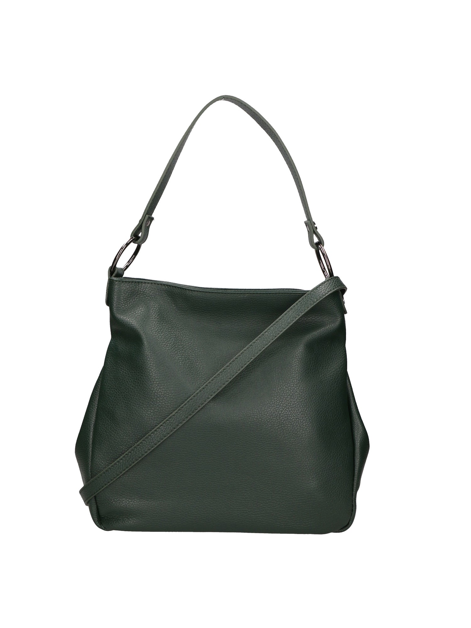 Bea Borsa a spalla da donna 100% pelle 05710-D14 VERDE SCURO DARK GREEN Gave Lux