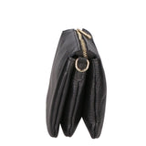 Borsa a tracolla da donna Vera pelle MYB-6054-FW-D28 NERO BLACK My Best Bag