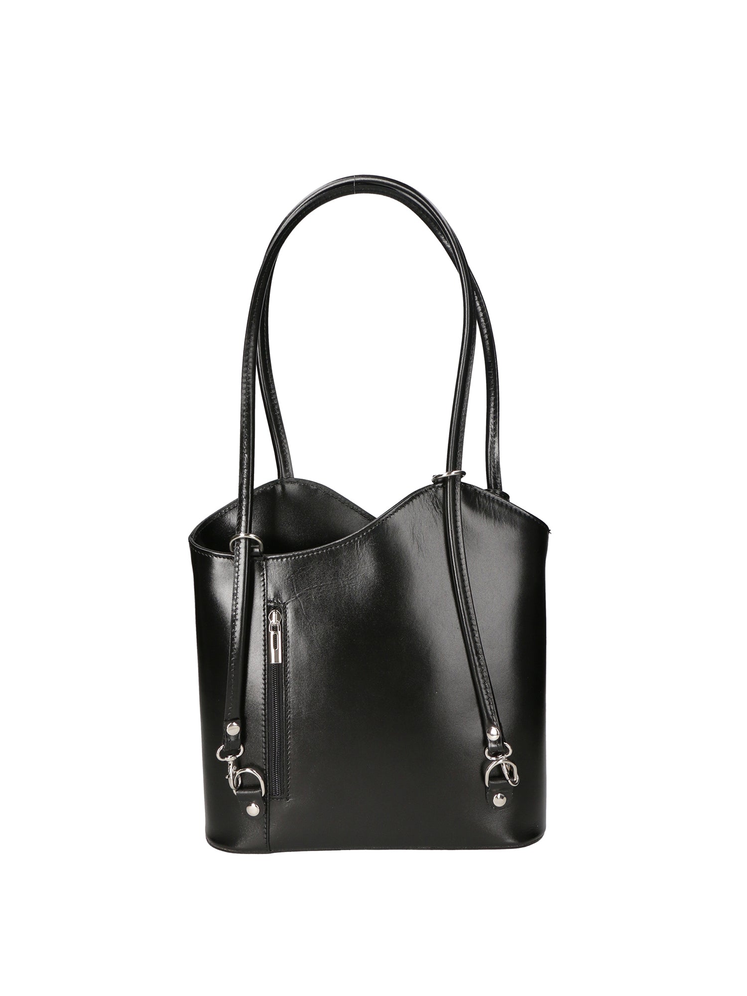 Fabiola Borsa a spalla da donna 100% pelle 9039-NERO BLACK Gave Lux