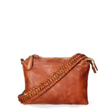 Lucca Borsa a tracolla da donna Vera pelle 1001-D17 CUOIO SCURO Gave Lux