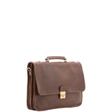 Borsa a mano unisex in vera pelle Made in Italy 4017-TESTA DI MORO Alessia Firenze