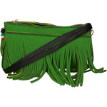Oxsana Borsa a spalla da donna Neoprene 1311-VERDE GREEN Gave Lux