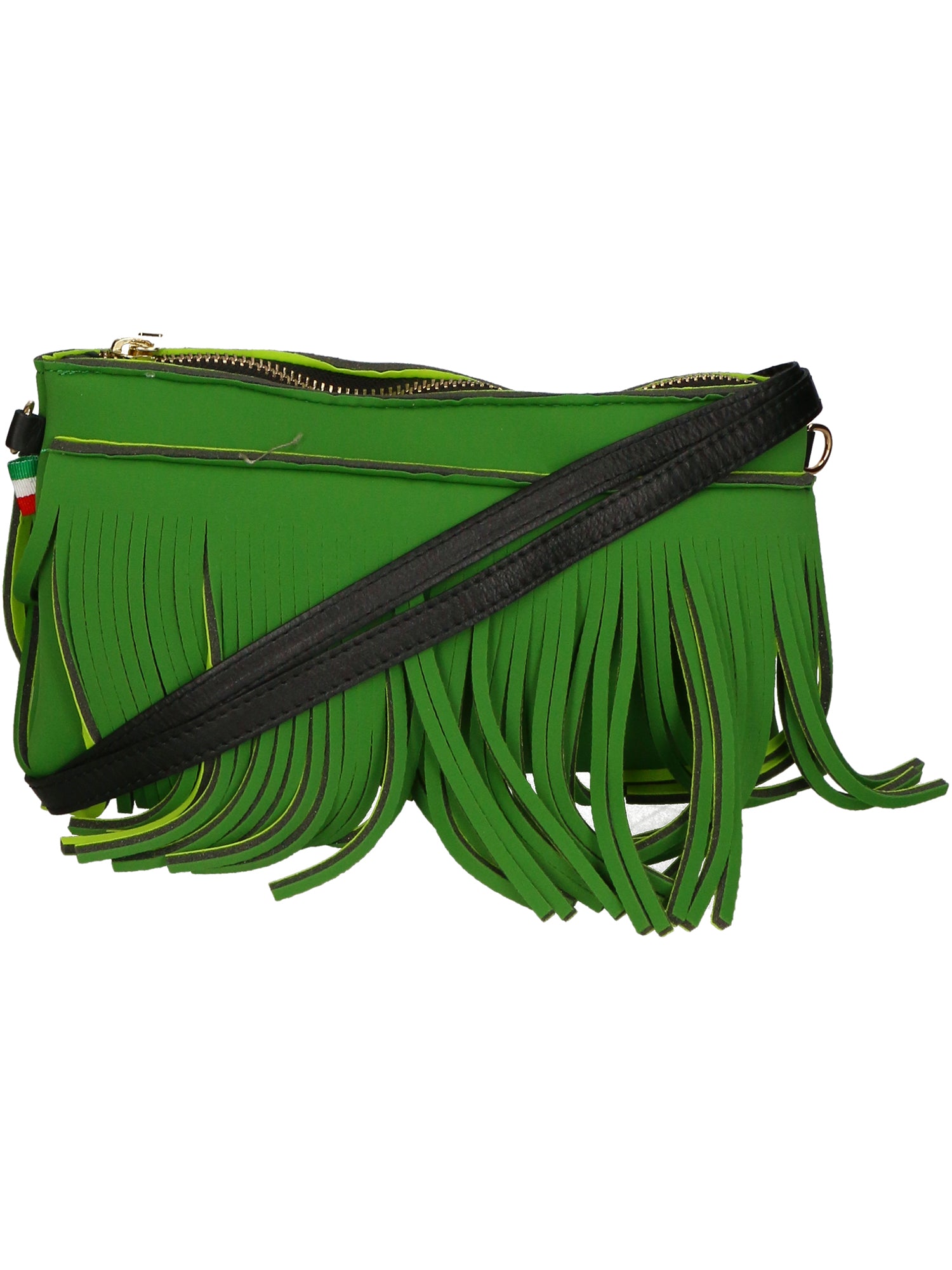Oxsana Borsa a spalla da donna Neoprene 1311-VERDE GREEN Gave Lux