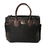 Melissa Borsa a tracolla unisex Canvas e pelle ZG3001-NERO BLACK Gave Lux