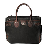 Melissa Borsa a tracolla unisex Canvas e pelle ZG3001-NERO BLACK Gave Lux