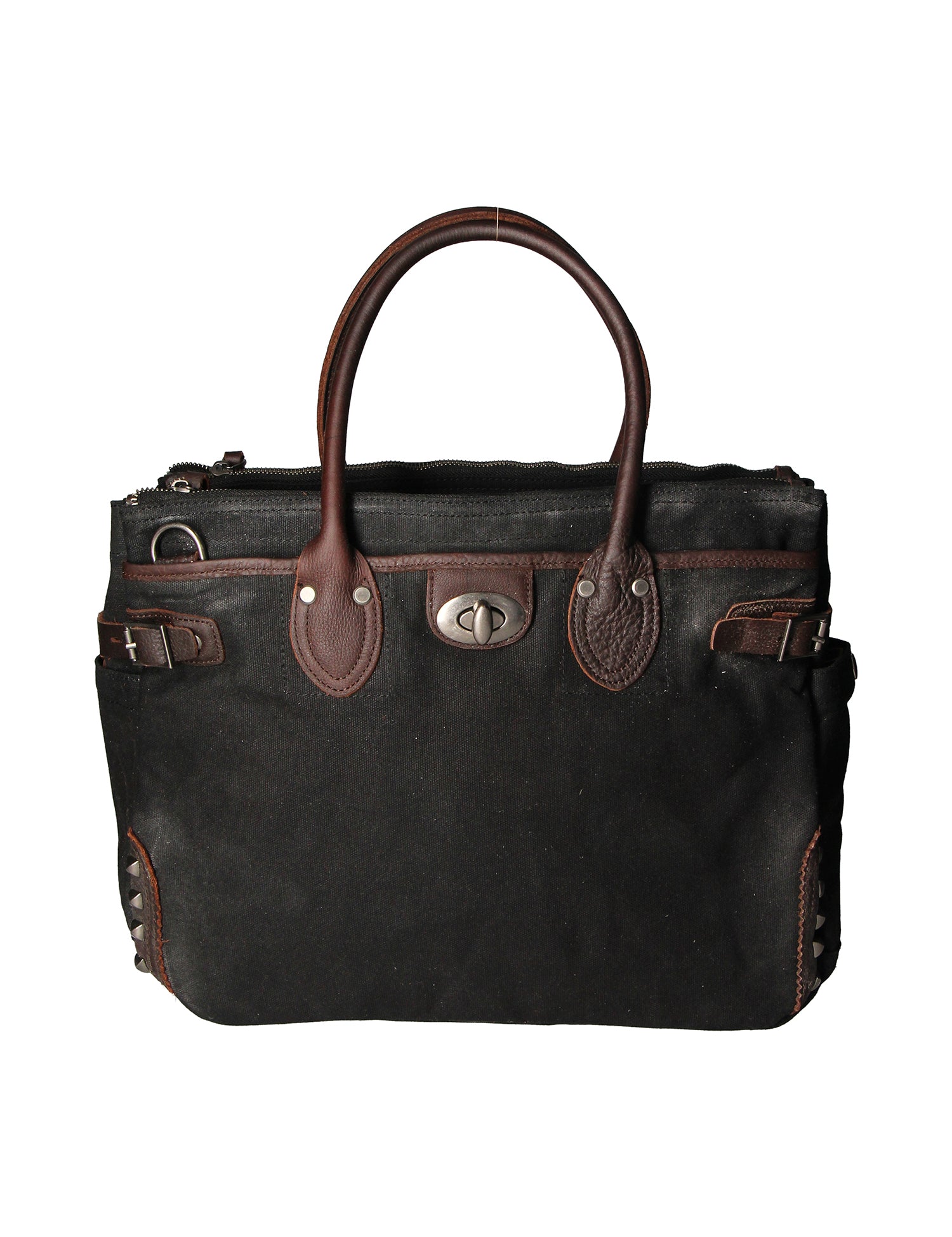 Melissa Borsa a tracolla unisex Canvas e pelle ZG3001-NERO BLACK Gave Lux